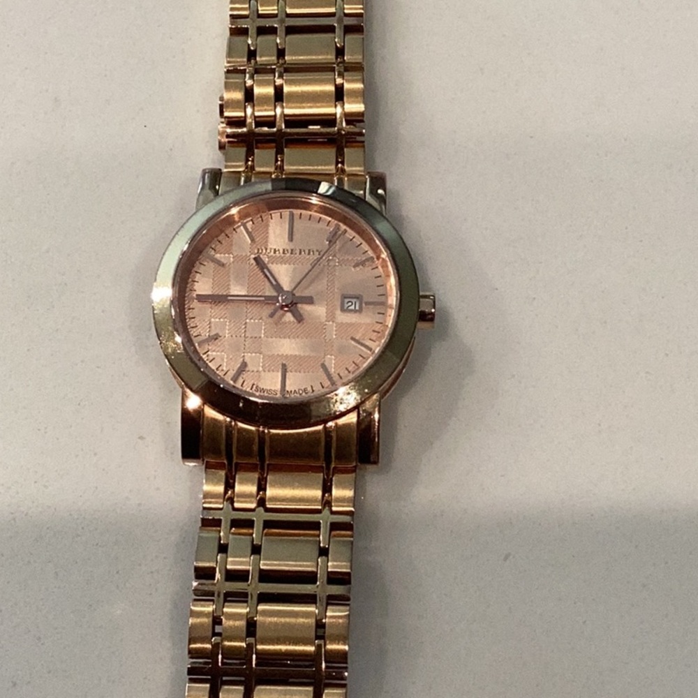 Authentic Women’s Burberry Gold-tone Stainless Steel Watch
